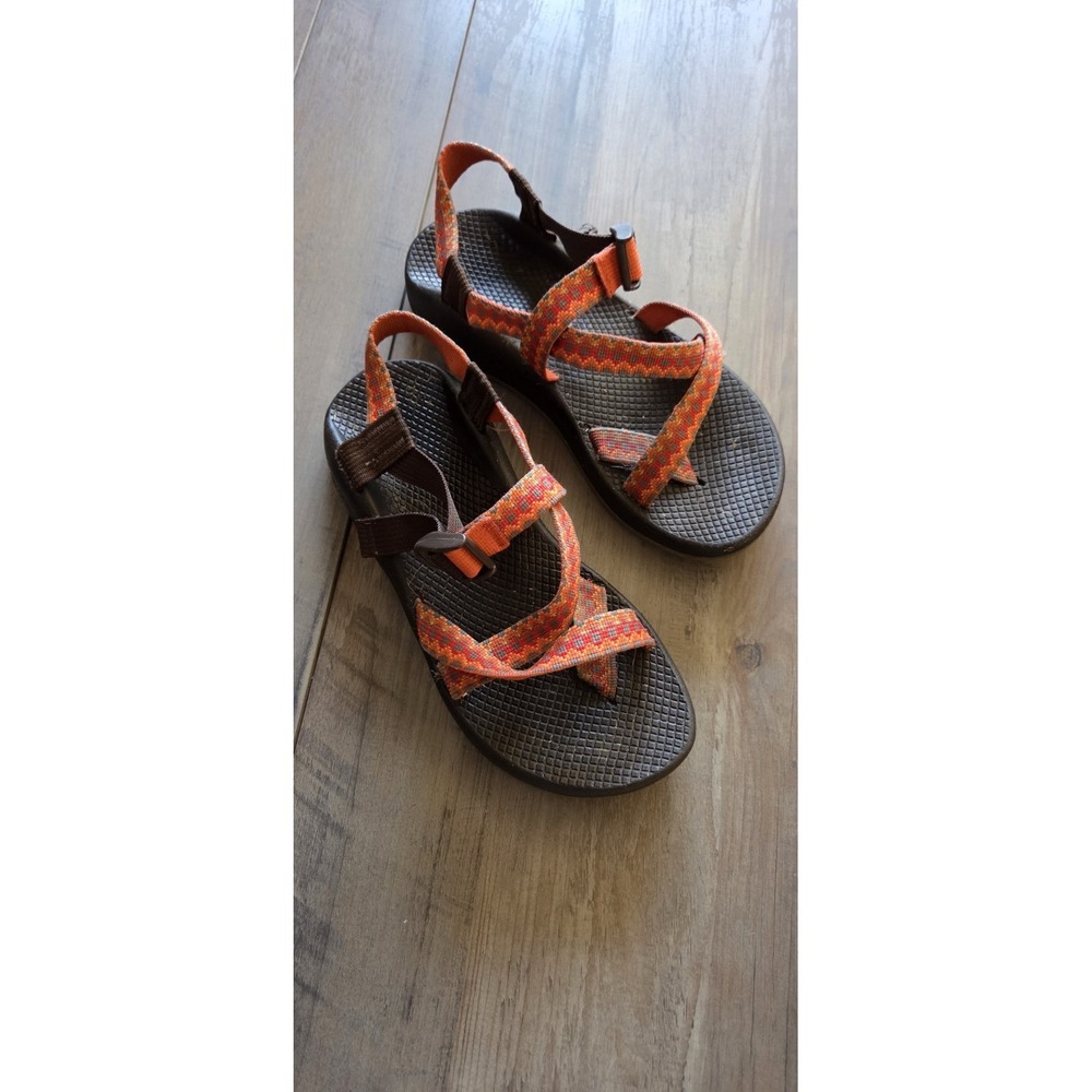 Women's Orange Patterned Outdoor Sport Sandals